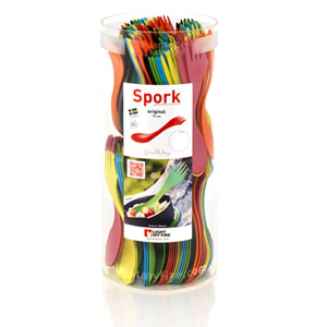 [Light My Fire] Spork original-200pcs 프렉시포장/사이언블루+라임+그린+푸샤+오렌지+블랙